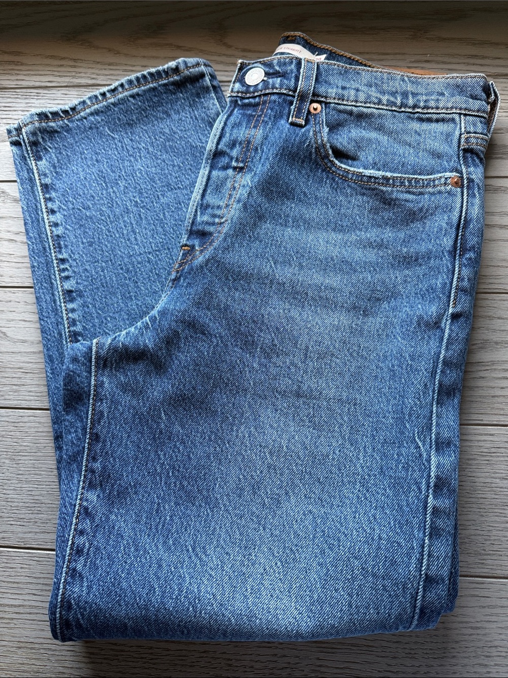 Levi's Women's Wedgie Straight Blue Denim Jeans